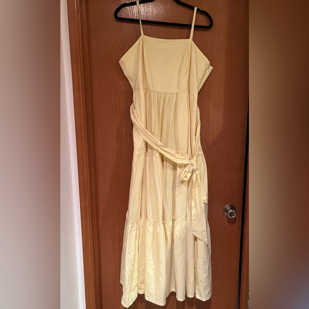 BNWT J Crew 16 Tiered Striped Maxi Dress